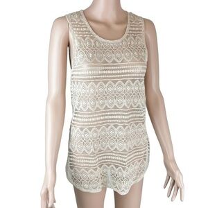 Elodie Lace Sleeveless Blouse